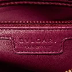 Pre Owned Bvlgari Pink Leather Twistino Tina Satchel 
