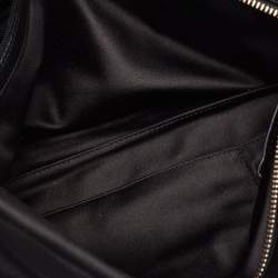 Pre Owned Bvlgari Black Satin Embellished Clutch