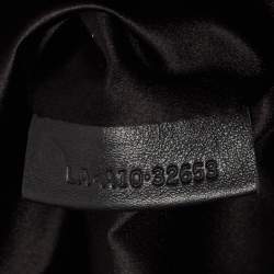 Pre Owned Bvlgari Black Satin Embellished Clutch