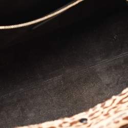 Pre Owned Bvlgari Black Leather and Leopard Print Calfhair Scaglie Serpenti Tote