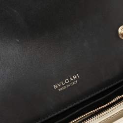 Bvlgari Off White Patent Leather Small Serpenti Forever Shoulder Bag