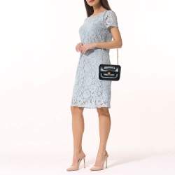 Pre Owned Bvlgari x Mary Katrantzou Black Leather Serpenti Metamorphosis Top Handle Bag