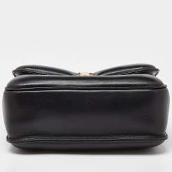 Pre Owned Bvlgari x Mary Katrantzou Black Leather Serpenti Metamorphosis Top Handle Bag