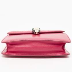 مملوكة مسبقًا Bvlgari Pink Stingray and Leather Serpenti Forever Shoulder Bag