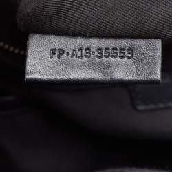 Pre Owned Bvlgari Black Leather Zip Satchel