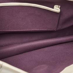 مملوكة مسبقًا Bvlgari Light Grey Leather Large Serpenti Forever Shoulder Bag