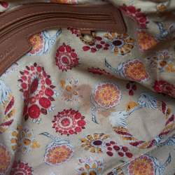 Pre Owned Bvlgari Brown Leather Double Zip Shopper Tote
