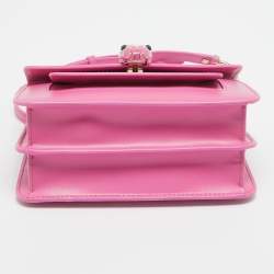 Bvlgari Pink Leather Small Serpenti Forever Shoulder Bag