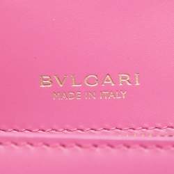 Bvlgari Pink Leather Small Serpenti Forever Shoulder Bag