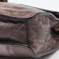 مملوكة مسبقًا Bvlgari Purple Karung Serpenti Forever Flap Shoulder Bag