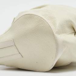 مملوكة مسبقًا Bvlgari Off White Leather Chandra Shoulder Bag