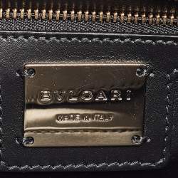 Bvlgari Black Python and Leather Medium Serpenti Diamond Blast Shoulder Bag