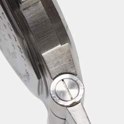 Pre Owned Bvlgari White Stainless Steel Diagono LCV35S Men's Wristwatch 35 mm