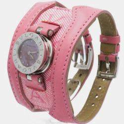 Bvlgari Pink Shell B.Zero1 BZ22S Quartz Women's Wristwatch 22 mm