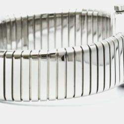 Bvlgari Black Stainless Steel Tubogas Quartz Women's Wristwatch 23 mm
