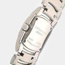 Bvlgari White Stainless Steel Assioma AA26S Quartz Women's Wristwatch 27 mm