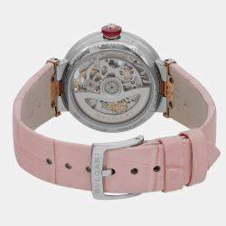 Bvlgari Pink 18k Rose Gold Lucea LUP33SG Quartz Women's Wristwatch 33 mm