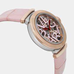 Bvlgari Pink 18k Rose Gold Lucea LUP33SG Quartz Women's Wristwatch 33 mm