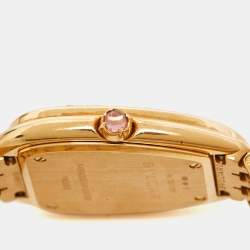 Bvlgari White Diamond 18k Yellow Gold Serpenti Seduttori 103147 Women's Wristwatch 33 mm