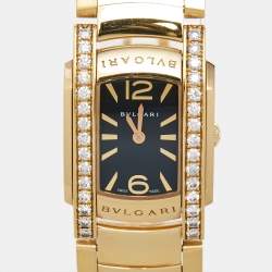 Bvlgari Black Diamond 18k Rose Gold Assioma AAP31BGD1G Women's Wristwatch 31 mm 