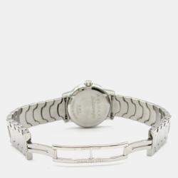 Bvlgari White Stainless Steel Solotempo ST29S Quartz Women's Wristwatch 29 mm