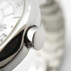 Bvlgari White Stainless Steel Solotempo ST29S Quartz Women's Wristwatch 29 mm