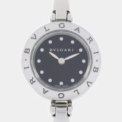 Bvlgari Black Stainless Steel B.Zero1 Quartz Women's Wristwatch 23 mm