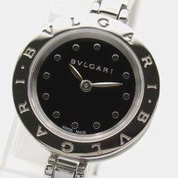 Bvlgari Black Stainless Steel B.Zero1 Quartz Women's Wristwatch 23 mm