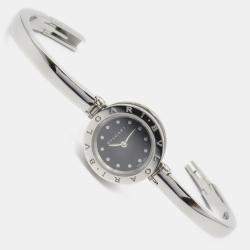 Bvlgari Black Stainless Steel B.Zero1 Quartz Women's Wristwatch 23 mm