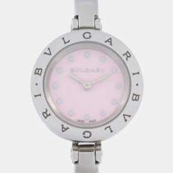 Bvlgari Pink Stainless Steel B.Zero1 BZ23S Quartz Women's Wristwatch 23 mm