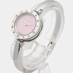 Bvlgari Pink Stainless Steel B.Zero1 BZ23S Quartz Women's Wristwatch 23 mm