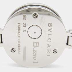 Bvlgari Pink Stainless Steel B.Zero1 BZ23S Quartz Women's Wristwatch 23 mm
