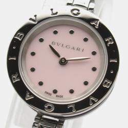 Bvlgari Pink Stainless Steel B.Zero1 BZ23S Quartz Women's Wristwatch 23 mm