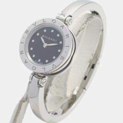 Bvlgari Black Stainless Steel B.Zero1 BZ23S Quartz Women's Wristwatch 23 mm
