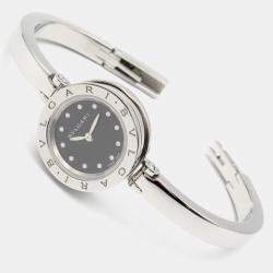 Bvlgari Black Stainless Steel B.Zero1 BZ23S Quartz Women's Wristwatch 23 mm