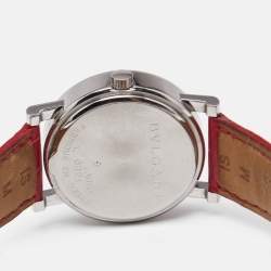 Bvlgari Mother Of Pearl Diamond Stainless Steel Bvlgari Bvlgari BB 33 SL AUTO Automatic Women's Wristwatch 33 mm