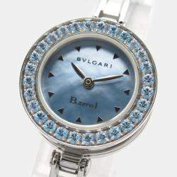 Bvlgari Blue Stainless Steel B.Zero1 BZ22S Quartz Women's Wristwatch 22 mm