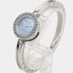 Bvlgari Blue Stainless Steel B.Zero1 BZ22S Quartz Women's Wristwatch 22 mm