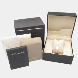Bvlgari White Stainless Steel Ceramic B.Zero1 BZ23SC Quartz Women's Wristwatch 23 mm