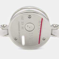 Bvlgari White Stainless Steel Ceramic B.Zero1 BZ23SC Quartz Women's Wristwatch 23 mm