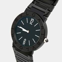 Bvlgari Black PVD Coated Stainless Steel Bvlgari Bvlgari 103557 Women's Wristwatch 33 mm