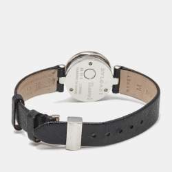 Pre Owned Bvlgari Black Dial Stainless Steel Leather B.Zero1 BZ 22 S Women's Wristwatch 22 mm