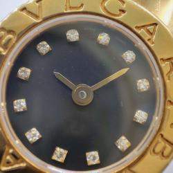 Pre Owned Bvlgari Vintage Expandable Tubogas BB19 2T Diamonds 18K YG Quartz Women's Wrist watch 19 mm