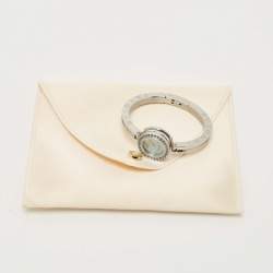 Pre Owned Bvlgari B.Zero1 BZ22S Blue Mother of Pearl Topaz Stainless Steel Women's Wristwatch 22 mm