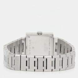 Pre Owned Bvlgari Quadrato SQ22SS Quartz Stainless Steel Women's Wristwatch 22 mm