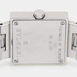 Pre Owned Bvlgari Quadrato SQ22SS Quartz Stainless Steel Women's Wristwatch 22 mm