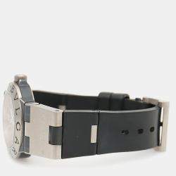 Pre Owned Bvlgari Diagono TI32TA Quartz Titanium Women's Wristwatch 32 mm