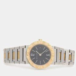 Pre Owned Bvlgari BB26SG Automatic Black Stainless Steel Women's Wristwatch 26 mm