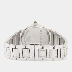 Pre Owned Bvlgari BB Diamond BBL26S Quartz Stainless Steel Womens Wristwatch 26 mm