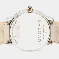 Pre Owned ساعة يد رجالية بلغاري BB BBLP37SG أوتوماتيكية ذهب وردي 37 مم